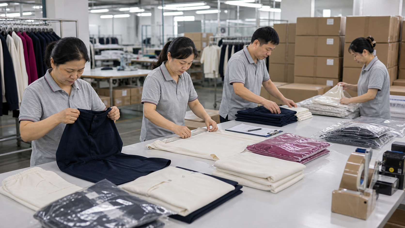 Quality control before goods leave the factory